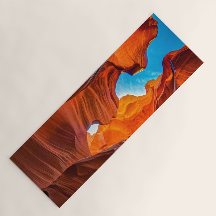 Sand & Sky Antelope Canyon Arizona Landscape Yoga Mat Gallery Image 1