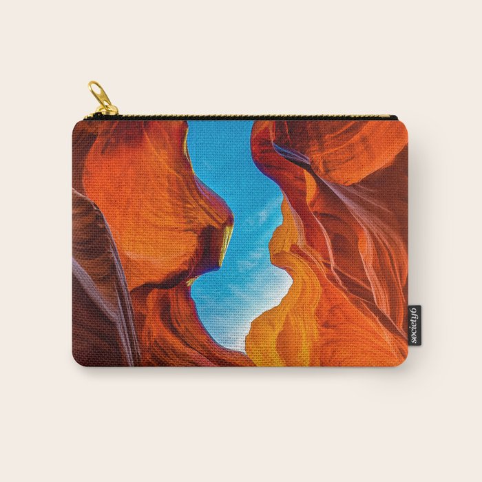 Sand & Sky Antelope Canyon Arizona Landscape Carry All Pouch Gallery Image 1
