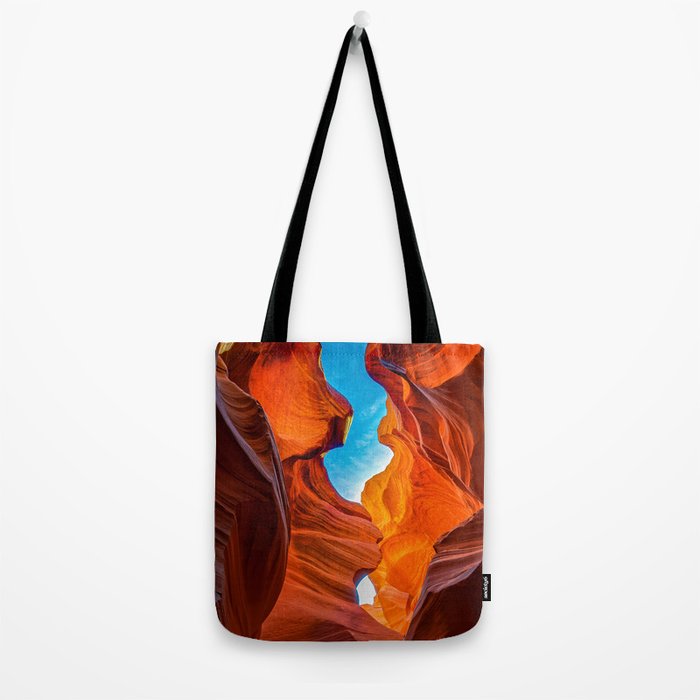 Sand & Sky Antelope Canyon Arizona Landscape Tote Bag Gallery Image 2