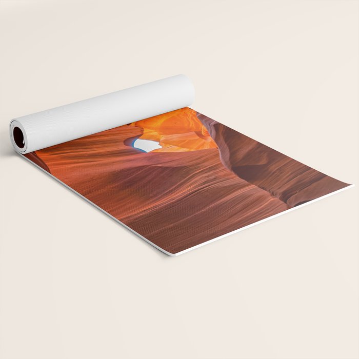 Sand & Sky Antelope Canyon Arizona Landscape Yoga Mat Gallery Image 2