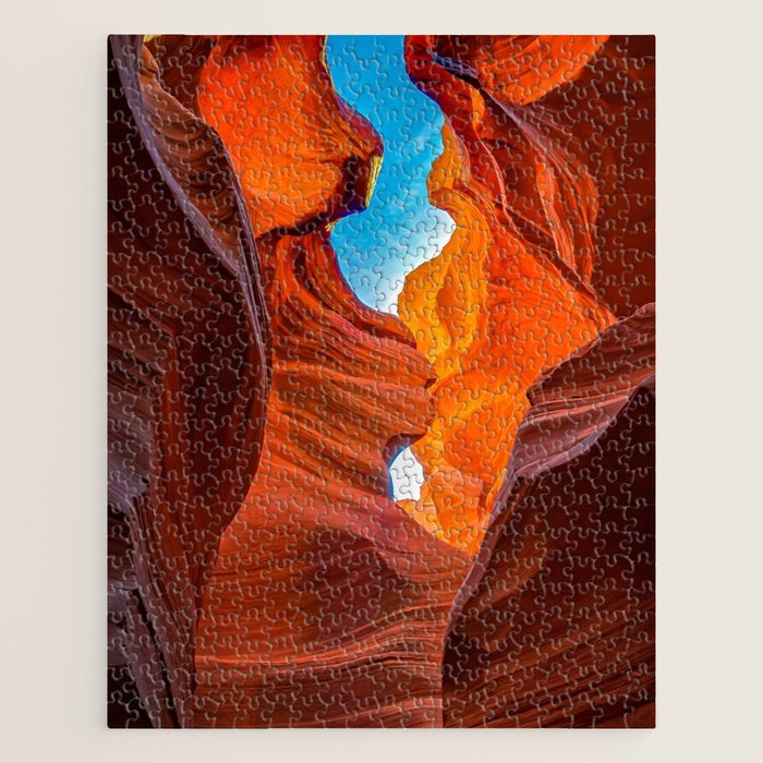 Sand & Sky Antelope Canyon Arizona Landscape Jigsaw Puzzle Gallery Image 1