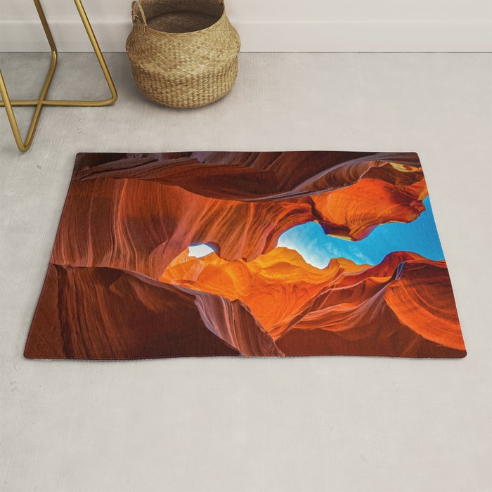 Sand & Sky Antelope Canyon Arizona Landscape Rug Gallery Image 1