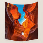 Sand & Sky Antelope Canyon Arizona Landscape Wall Tapestry Gallery Image 4