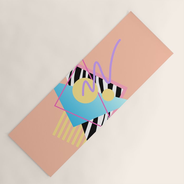 Memphis pattern 122 - 80s / 90s Retro Yoga Mat Gallery Image 1