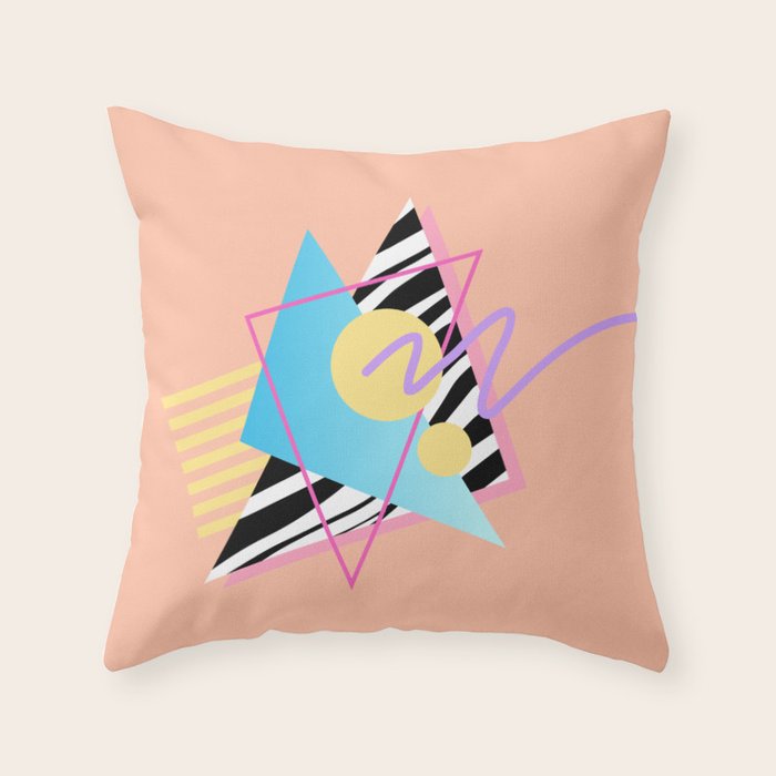 Memphis pattern 122 - 80s / 90s Retro Throw Pillow Gallery Image 6