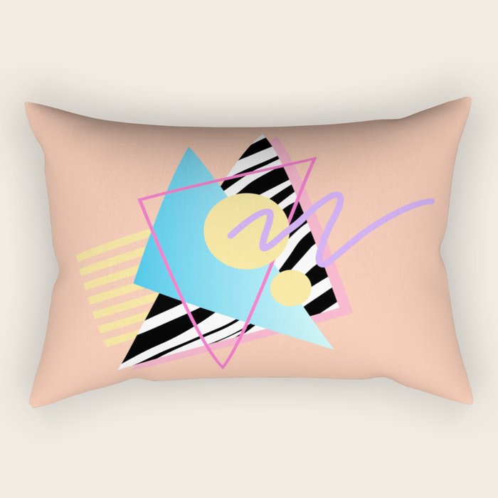 Memphis pattern 122 - 80s / 90s Retro Rectangular Pillow Gallery Image 2