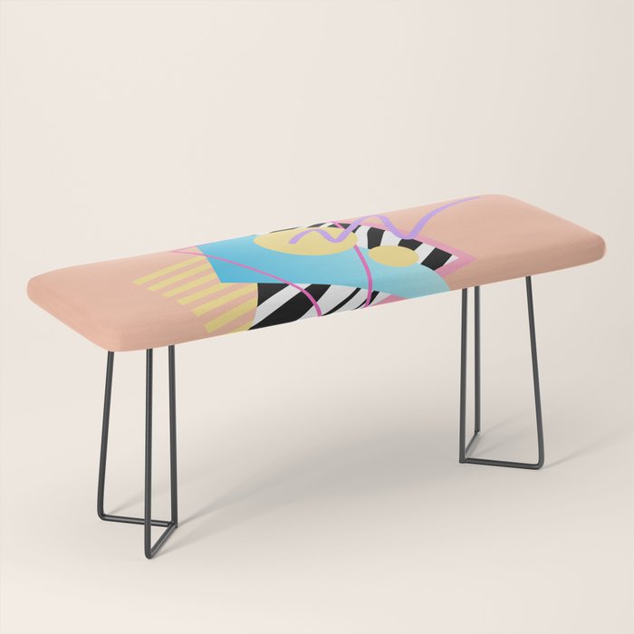Memphis pattern 122 - 80s / 90s Retro Bench Gallery Image 1