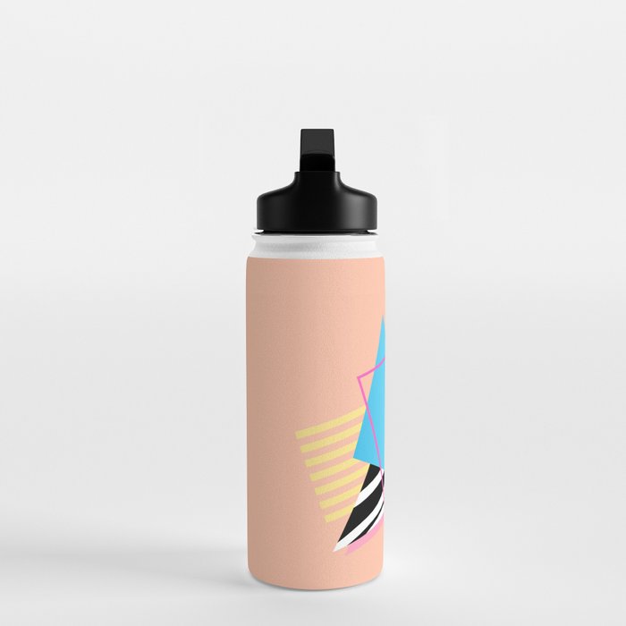 Memphis pattern 122 - 80s / 90s Retro Water Bottle Gallery Image 3