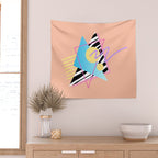 Memphis pattern 122 - 80s / 90s Retro Wall Tapestry Gallery Image 2