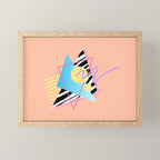 Memphis pattern 122 - 80s / 90s Retro Mini Art Print Gallery Image 1