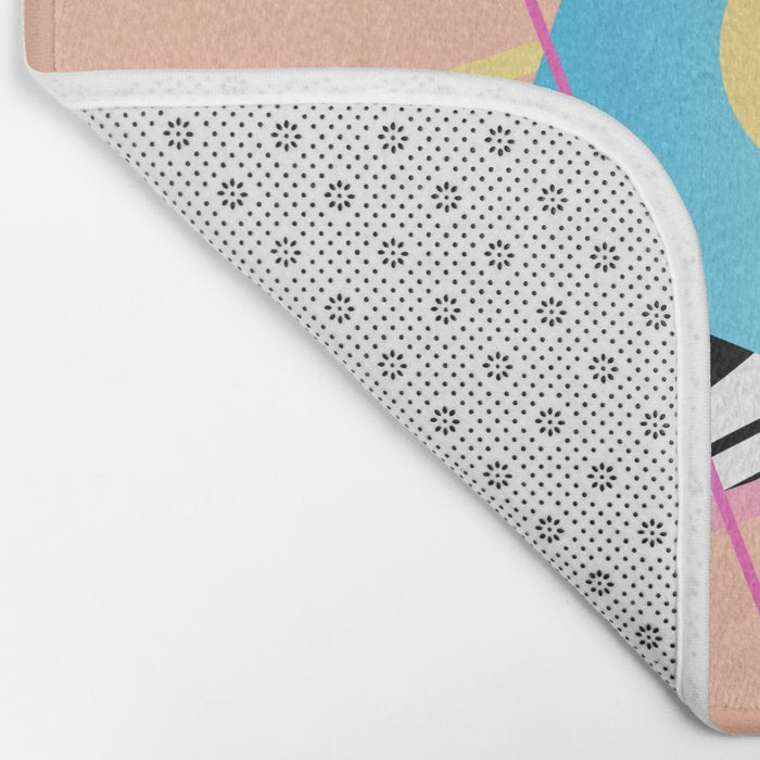 Memphis pattern 122 - 80s / 90s Retro Bath Mat Gallery Image 2