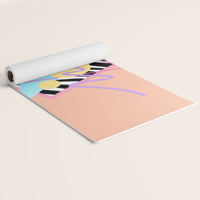 Memphis pattern 122 - 80s / 90s Retro Yoga Mat Gallery Image 2