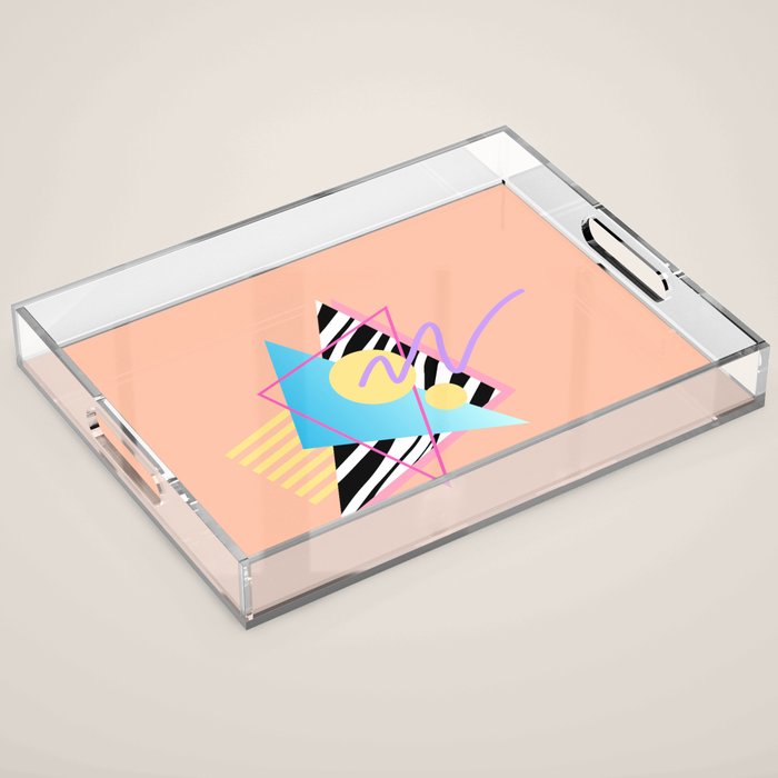 Memphis pattern 122 - 80s / 90s Retro Acrylic Tray Gallery Image 1