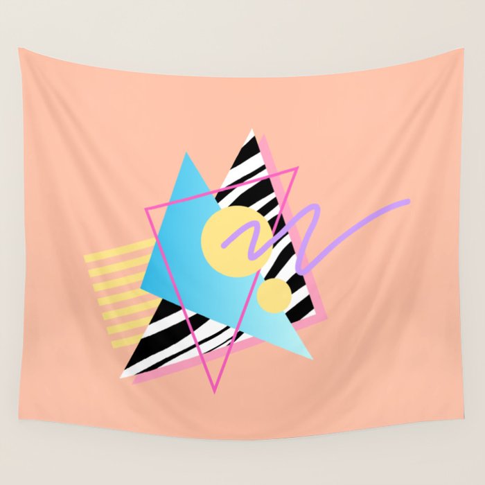 Memphis pattern 122 - 80s / 90s Retro Wall Tapestry Gallery Image 4