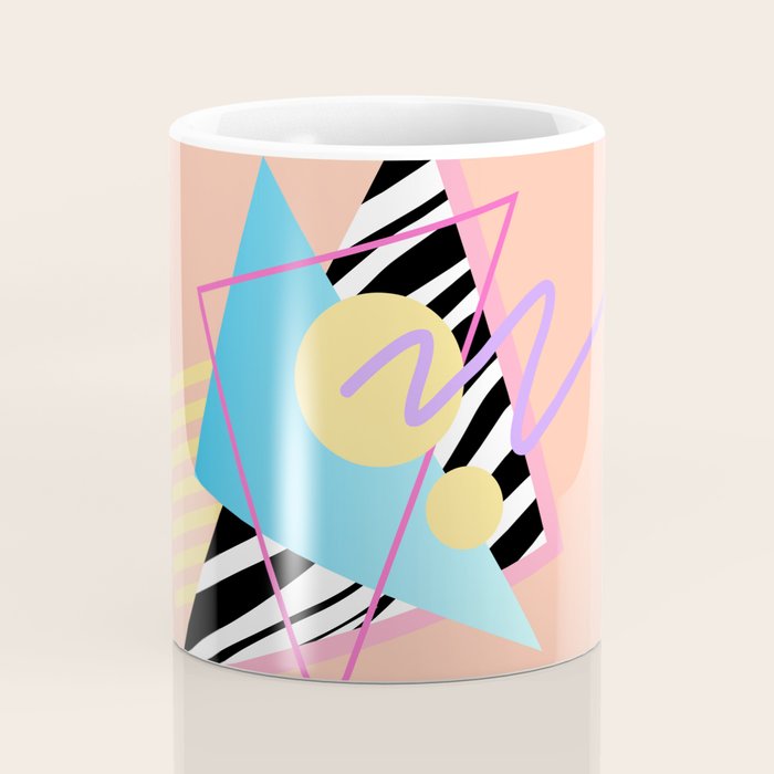 Memphis pattern 122 - 80s / 90s Retro Coffee Mug Gallery Image 4