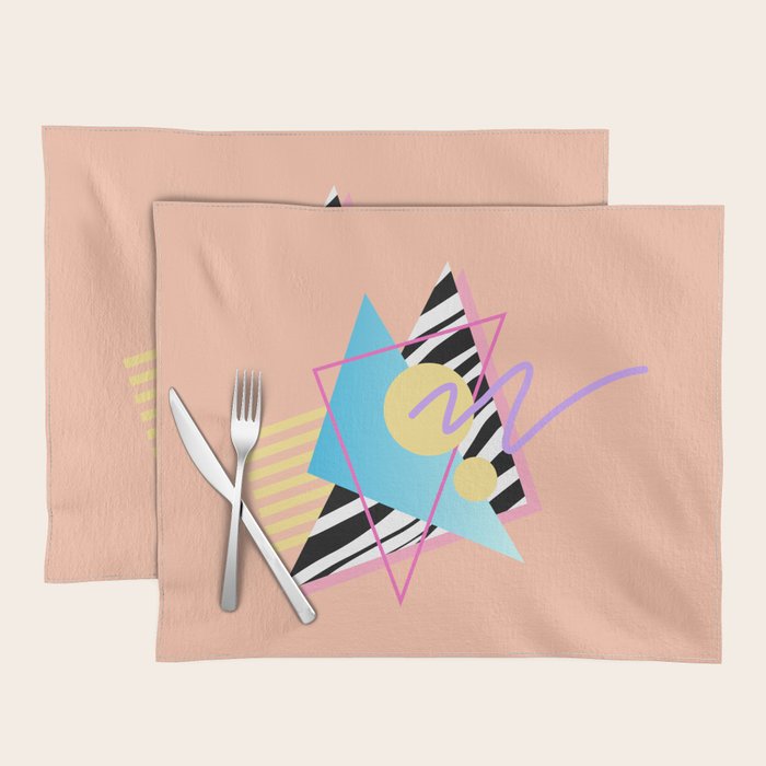 Memphis pattern 122 - 80s / 90s Retro Placemat Gallery Image 1