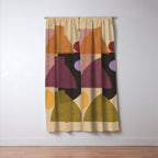 Modern Abstract Minimal Shapes 124 Window Curtain Gallery Image 3