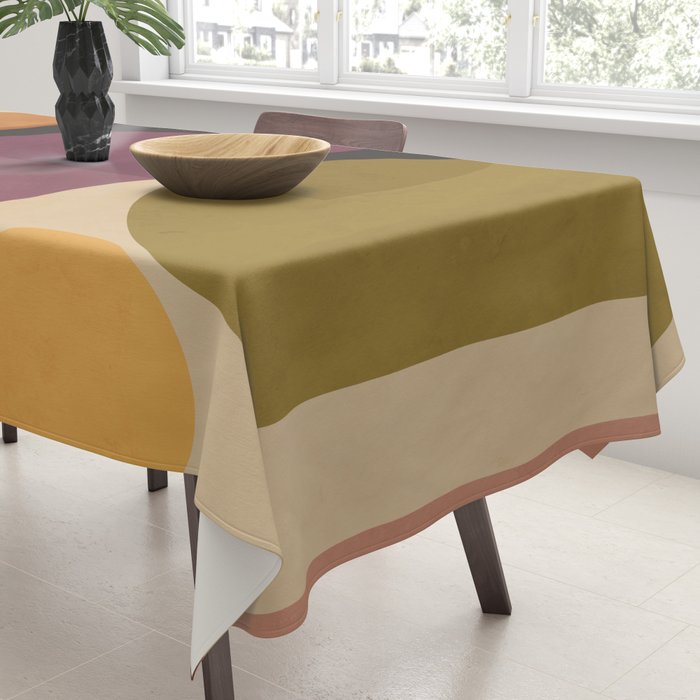 Modern Abstract Minimal Shapes 124 Tablecloth Gallery Image 3