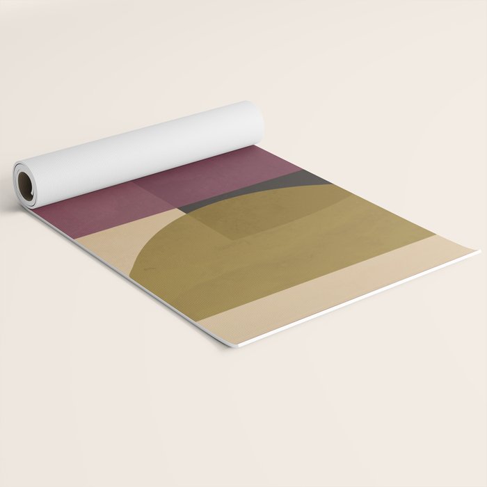 Modern Abstract Minimal Shapes 124 Yoga Mat Gallery Image 2