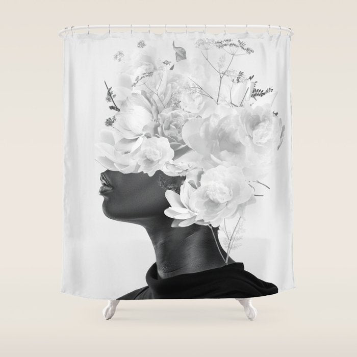Leaden Blossom Shower Curtain Gallery Image 1