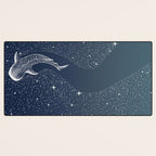 Star Eater COLOR GRAD -  turquoise Desk Mat Gallery Image 3