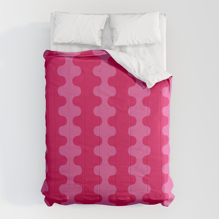 Ogee A-Go-Go Vivid Hot Pink Retro Pop Pattern Comforter Gallery Image 6