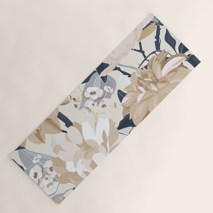 Modern Floral Yoga Mat Gallery Image 1