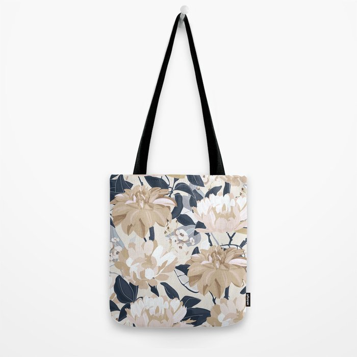 Modern Floral Tote Bag Gallery Image 2
