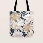 Modern Floral Tote Bag Gallery Image 1