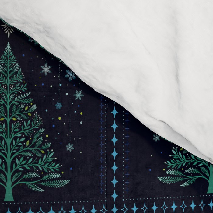 Christmas Night Tree-Snowy Comforter Gallery Image 4