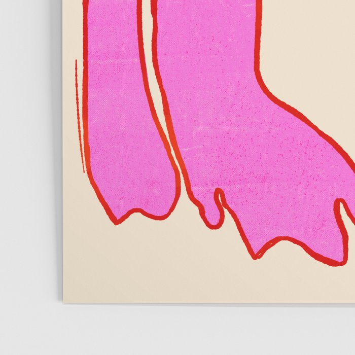 Pink Grumpy Frog Poster Gallery Image 3