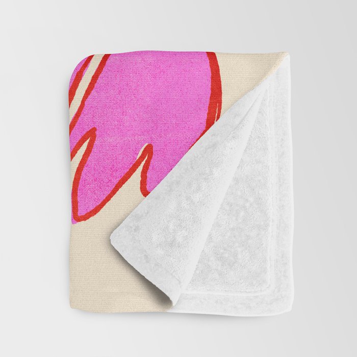 Pink Grumpy Frog Throw Blanket Gallery Image 3