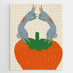 Rabbits & Strawberry Jigsaw Puzzle Gallery Image 1