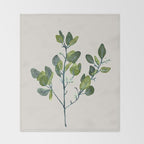 Eucalyptus Branch Throw Blanket Gallery Image 2