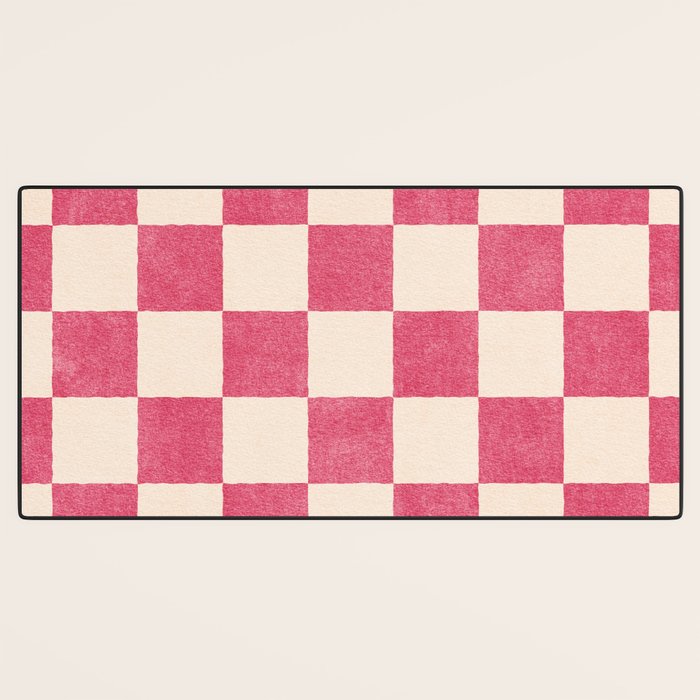 CHECKER - 001 - Dragonfruit Desk Mat Gallery Image 3