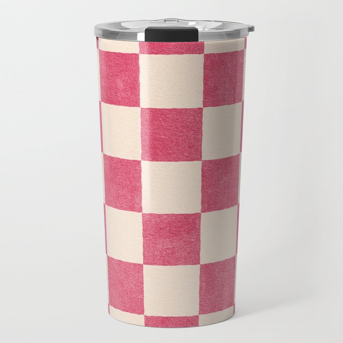 CHECKER - 001 - Dragonfruit Travel Mug Gallery Image 1
