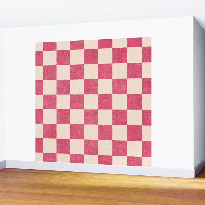 CHECKER - 001 - Dragonfruit Wall Mural Gallery Image 2