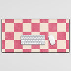 CHECKER - 001 - Dragonfruit Desk Mat Gallery Image 1