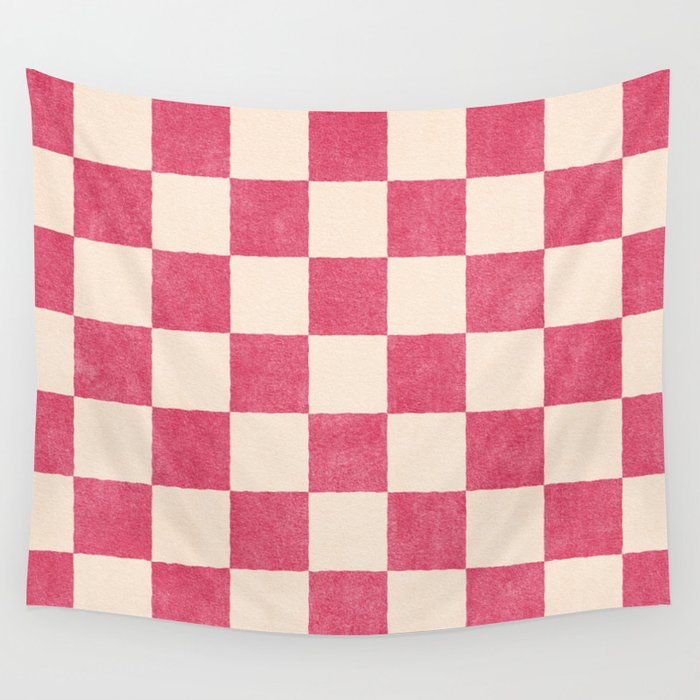 CHECKER - 001 - Dragonfruit Wall Tapestry Gallery Image 4