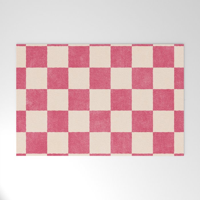 CHECKER - 001 - Dragonfruit Welcome Mat Gallery Image 1