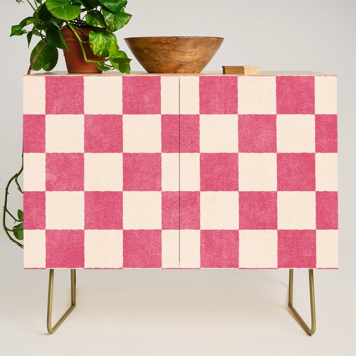 CHECKER - 001 - Dragonfruit Credenza Gallery Image 1