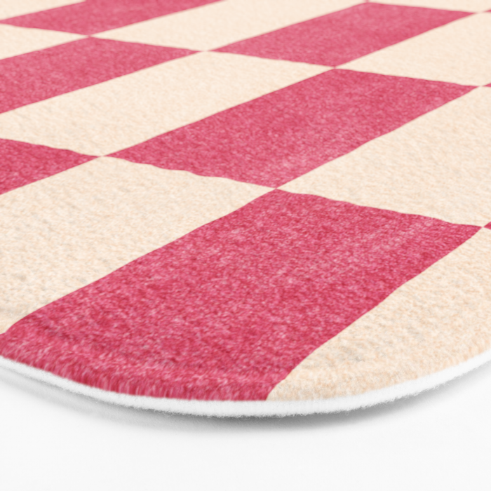 CHECKER - 001 - Dragonfruit Bath Mat Gallery Image 3