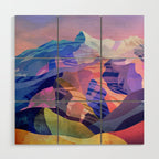 Snow peak Wood Wall Art Gallery Image 1
