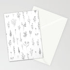 Wildflowers - Grey Flowers Stationery Card Gallery Image 2