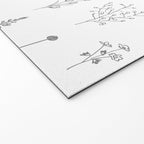 Wildflowers - Grey Flowers Welcome Mat Gallery Image 2