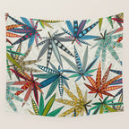 boho weed light Wall Tapestry Gallery Image 4