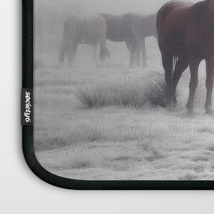 Horses in the Mist II Laptop Sleeve Gallery Image 3