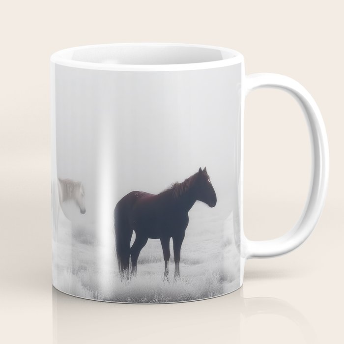 Horses in the Mist II Coffee Mug Gallery Image 1