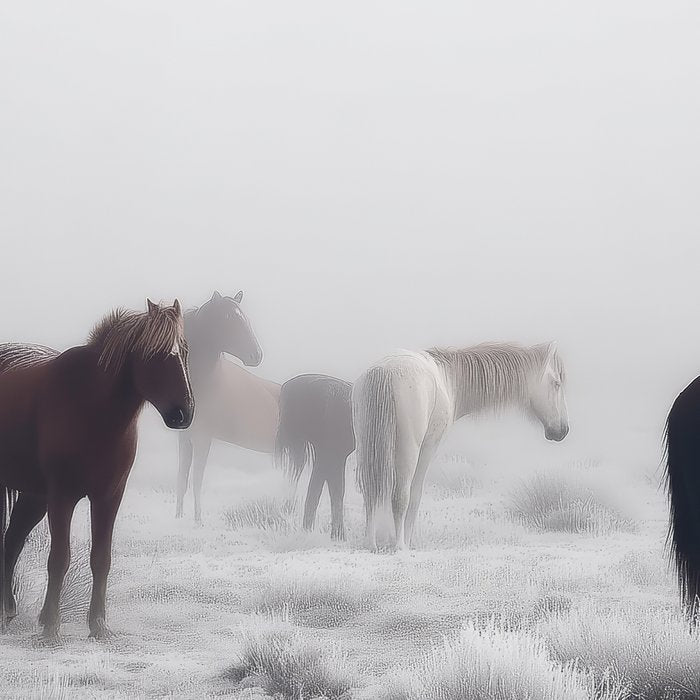 Horses in the Mist II Coffee Mug Gallery Image 2