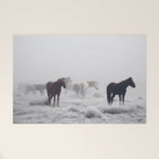 Horses in the Mist II Welcome Mat Gallery Image 1